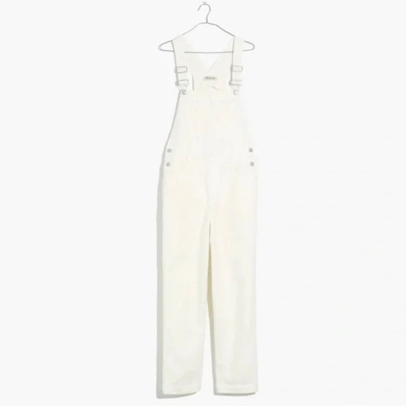 Madewell NWT Overalls Corduroy Cream Ivory Utility style #AA551, size XL - Picture 10 of 10